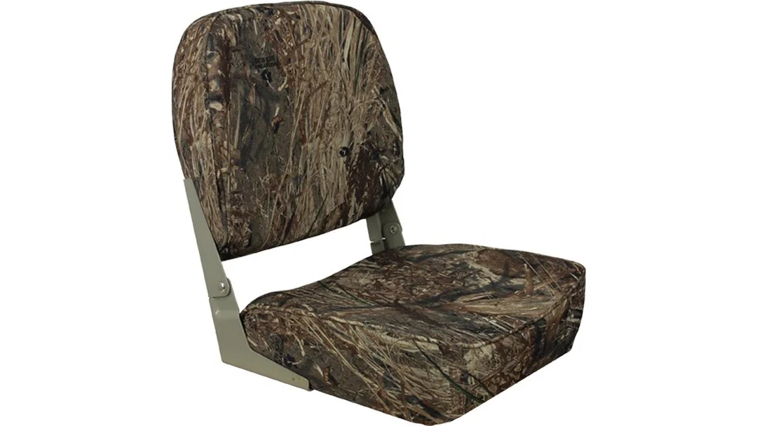 1040627 – SPRINGFIELD Boat Seat, Passenger Seat High Back Seat Non-Adjustable Foldable 16 Inch Length x 15-1/2 Inch W...
